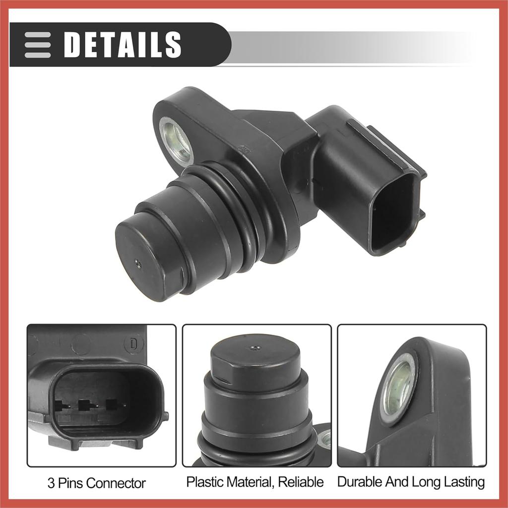 ACROPIX Camshaft Position Sensor, for Honda Accord 2008-2012, ABS, No.37510-R40-A01, Black, 2 Pcs Car Parts