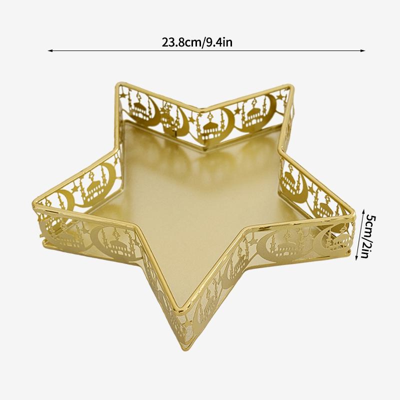 Ramadan Candy Box Tray Mubarak Ramadan Decoration Eid Mubarak Sweet Table Trays Snack Dishes Kareem Muslim Party Supplies