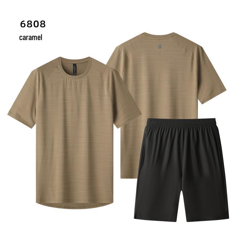 Unisex Quick-Dry Sports Set: Short Sleeve T-Shirt for Running, Basketball, and Casual Wear