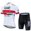 Cycling Suit Summer Men's Road Bike Short Sleeved Set Breathable Quick Drying Cycling Jersey with Sponge Cushion Bib