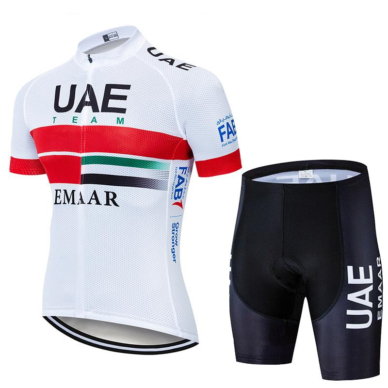 Cycling Suit Summer Men's Road Bike Short Sleeved Set Breathable Quick Drying Cycling Jersey with Sponge Cushion Bib