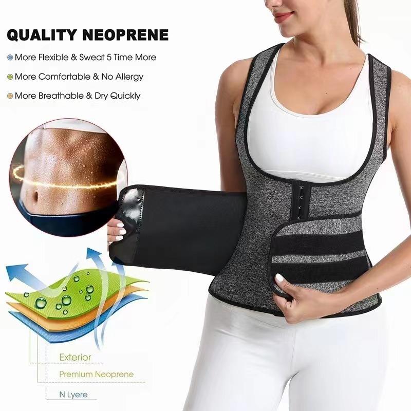 Women High Waist Tight Zipper Waist Trainer Tummy Control Body Shaper