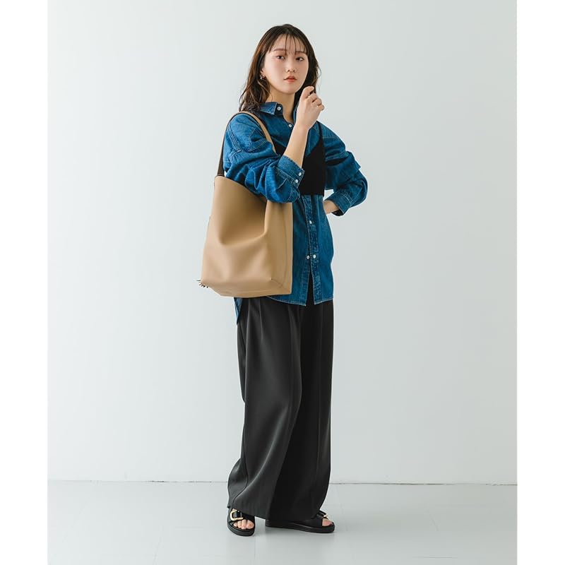 [Rodesco] Tasche Tote Bag Einfache Ein-Griff-Tragetasche mit Quaste Damen XX46-2AW2505 BEIGE one