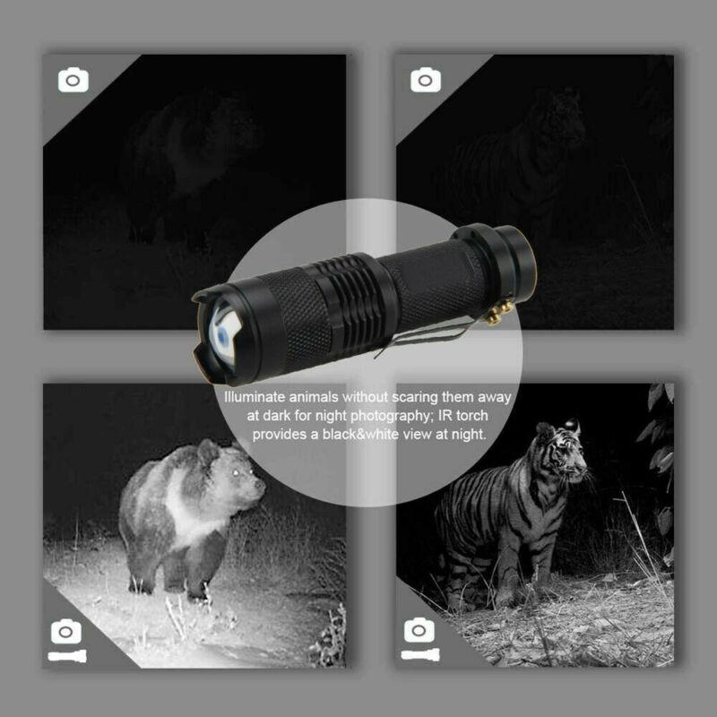 IR 850nm Flashlight Mini Zoomable Adjustable Focus Infrared Radiation Tactical Torch Waterproof Night Vision IR Hunting Light