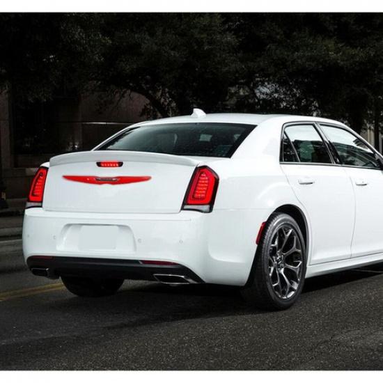 2x Red Rear Car  Cover Trim Bezles Accessories For Chrysler 300/300C 2011+