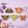 Artistic Alloy Badge Vintage Enamel Moth Brooch, Cartoon Insect Lapel Pin, Men Lightweight Clothes Pin Women Jewelry Accessories for Suit Dress