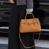 Top Layer Cowhide Crossbody Single Shoulder Large Capacity Genuine Leather Tote for Work Commuter Women's Bag All-in-one Tote Bag