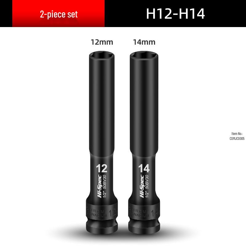 Extended Thin-Walled Hex Deep Impact Socket 8mm for Electric Wrench