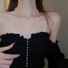 French Vintage Baroque Pearl Necklace Summer Niche Premium Sense Clavicle Chain Light Luxury Versatile Necklace Women