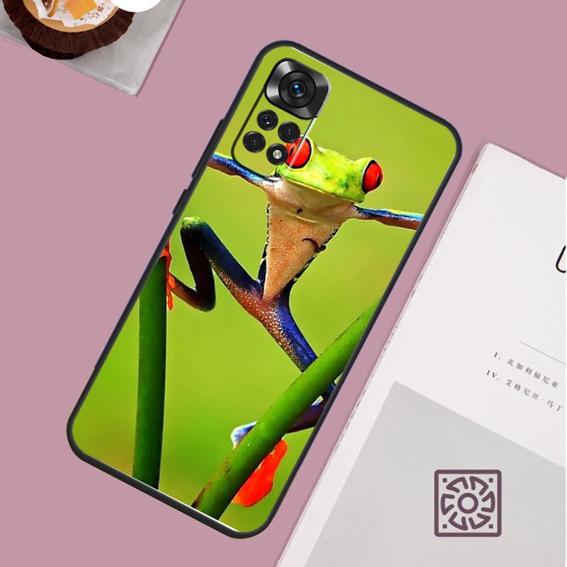 Green Frog Wildlife Case For Xiaomi Redmi Note 14 13 12 11 15 Pro Plus Redmi 15 13 10 10C 12C 13C 14C 15C Cover