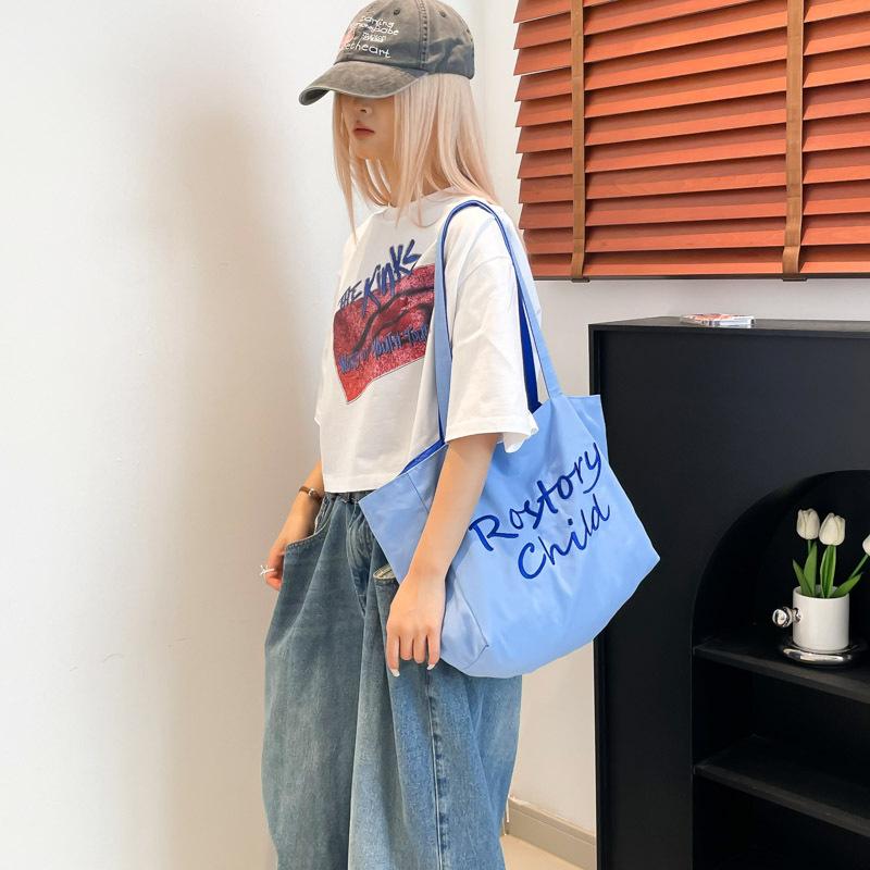 Nová velkokapacitní taška tote Dámská módní plátěná taška přes rameno