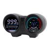 DC 12V Motorrad Tacho 7 Farben Hintergrundbeleuchtung Universelles LCD Digital Display Motorrad Kilometerzähler Drehzahlmesser Multifunktionsanzeige