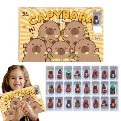 3D Capybara Christmas Advent Calendar 2025, Cute Animal Toy & Holiday Home Decor for Kids, Boys, Girls Unique Countdown Gifts