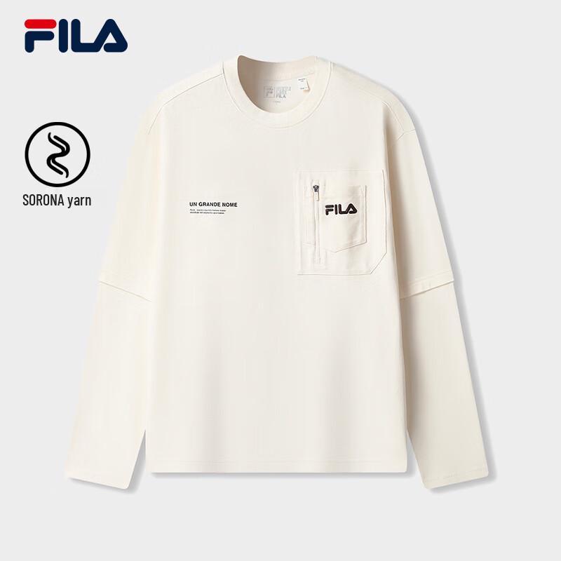 FILA Men's Faux Layer Long Sleeve Knit T-Shirt