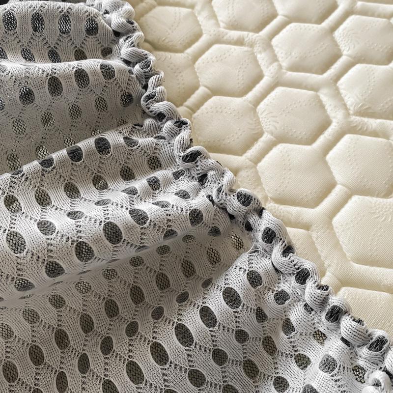 Soft Thick Latex Ice Silk Fitted Sheet Set Queen Cool Down Bed Sheet and Pillowcase Washable Machine Summer Cooling Mat for Bed