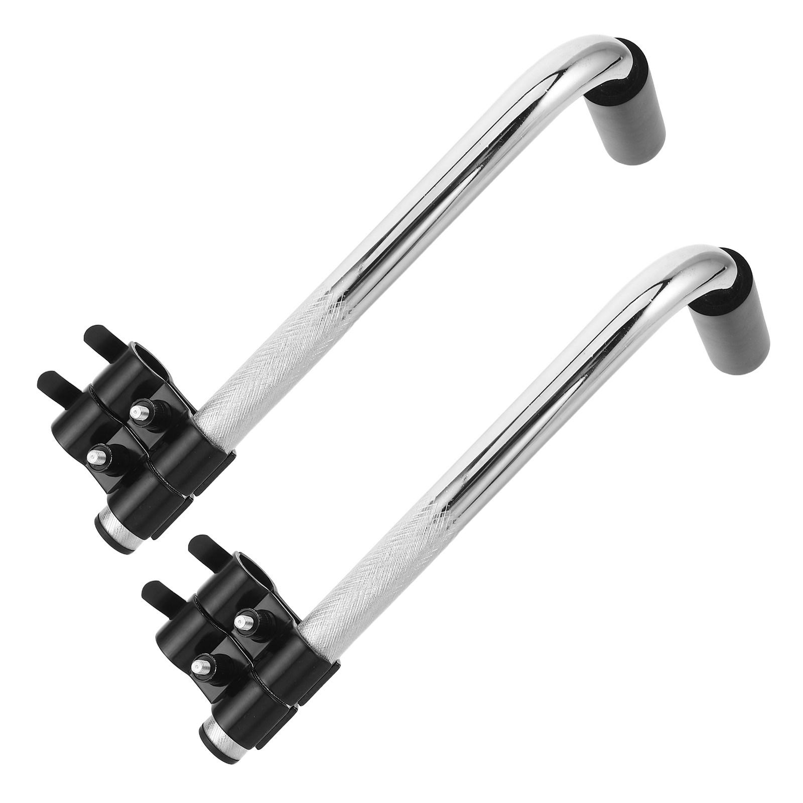 

2pcs Wheelchair Handle Extender Stainless Steel Universal For Elderly Adults Disabled Transport Chair Push Bar Replacement