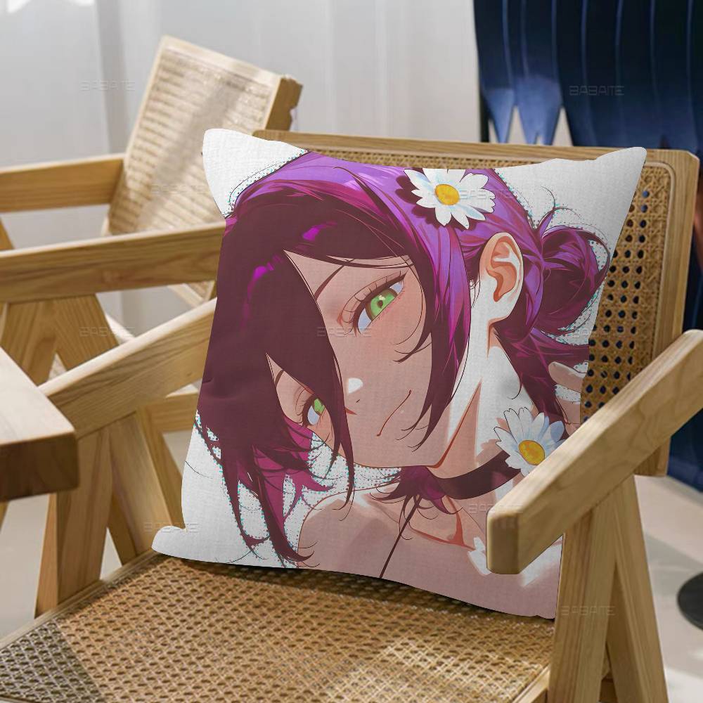Anime C-Chainsaw M-Man The Movie Reze Arc Pillow Anime Pillow Sofa Bed Head Pillow Cover Cushion Cover 45x45 Cm Fashion