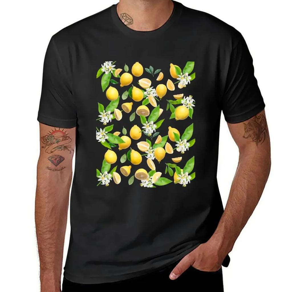 Refreshing Lemons T-Shirt Plus Sizes Customizeds Mens Vintage T Shirts