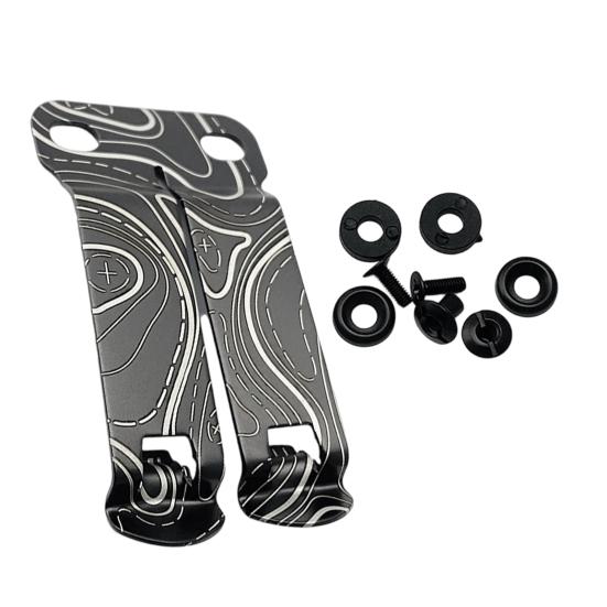 DCC Monoblock Holster Belt Clip with Mounting Screws Heavy Duty Metal Concealed Carry Holster Clip Sheath Clasp Attachment Accessories