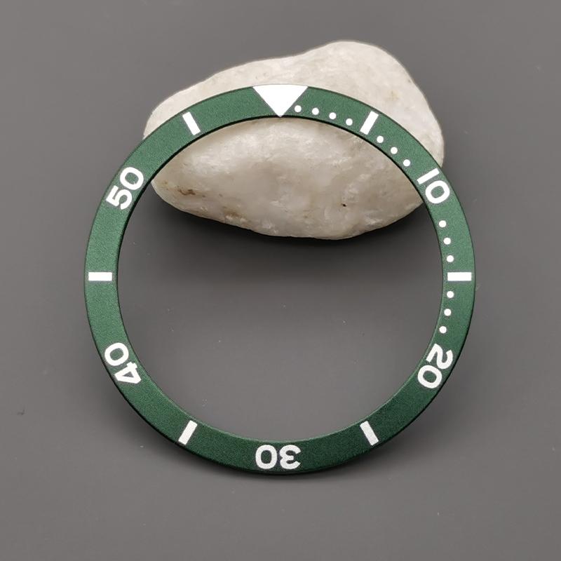 Mod 39mmx32mm Aluminum Bezel Insert Fit for SKX 6105 6309 Turtle Watch Cases NH35 NH36 Case Watch Ring Mod Replace Parts
