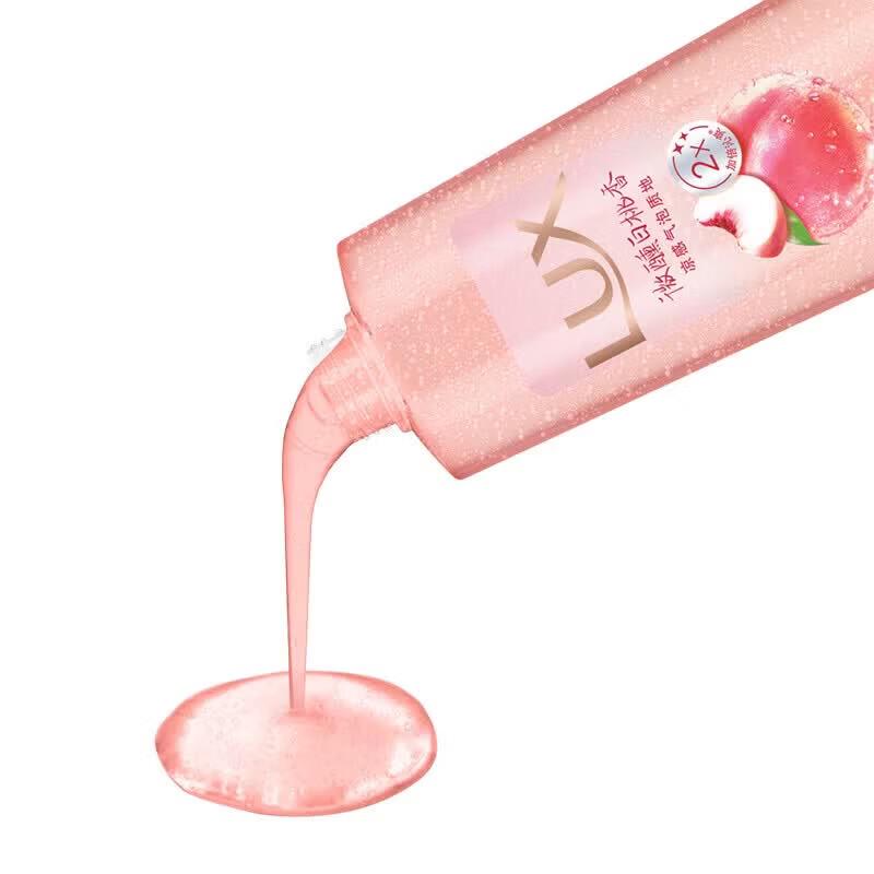 lux White Peach Scented Bubble Refreshing Shower Gel