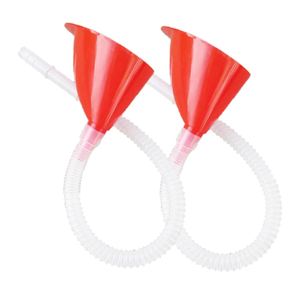 GLEAVI 2 In 1 Car Motorcycle Funnel Kit - Plastic with Neck and