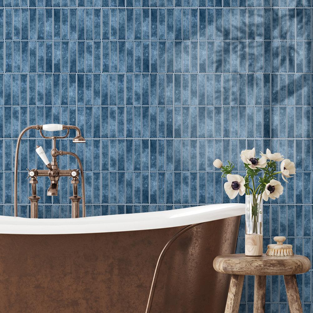 23*17cm Wall Stickers Waterproof For Living Room Bathroom Kitchen Wallpaper Wall Decal Home Decor Simple Installation