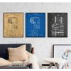 Toilet Paper Patent Vintage Poster, Bathroom Wall Art Prints, Toilet Paper Roll, Canvas Painting Blueprint, Toilet Sign
