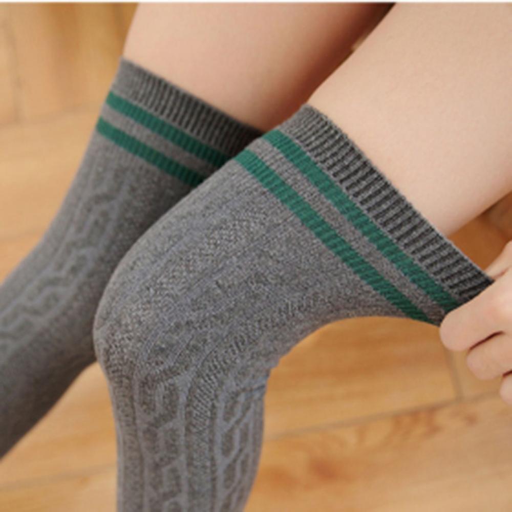 1 Paar Kniekousen Dames Dijhoog Boven de Knie Kousen Voor Dames Meisjes Warm Lang Kous Sexy Medias