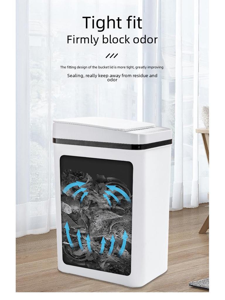 Poubelle intelligente à capteur automatique pour la maison