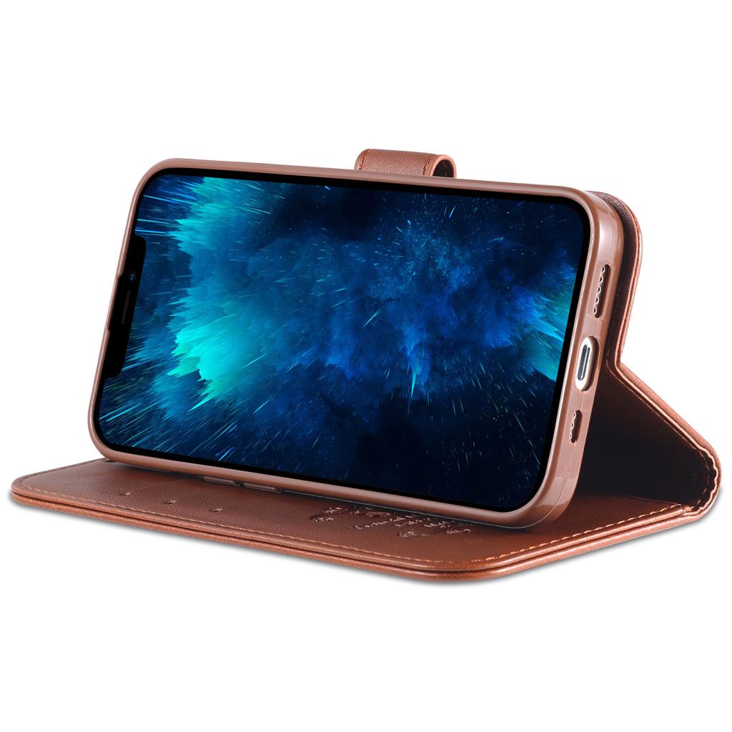 Für iPhone 16 Pro Max Brieftasche Handyhülle Kratzfeste PU Leder Ständerabdeckung