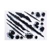 Car Styling 3D Fake Hole Sticker Motorcycle Helmet Body Simulation Scratch Hole Decal Funny Emblem Symbol Stickers