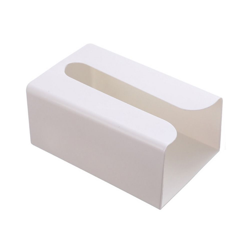 Self Adhesive Wall Mounted Tissue Box Space-saving Tissue Storage Box Living Room