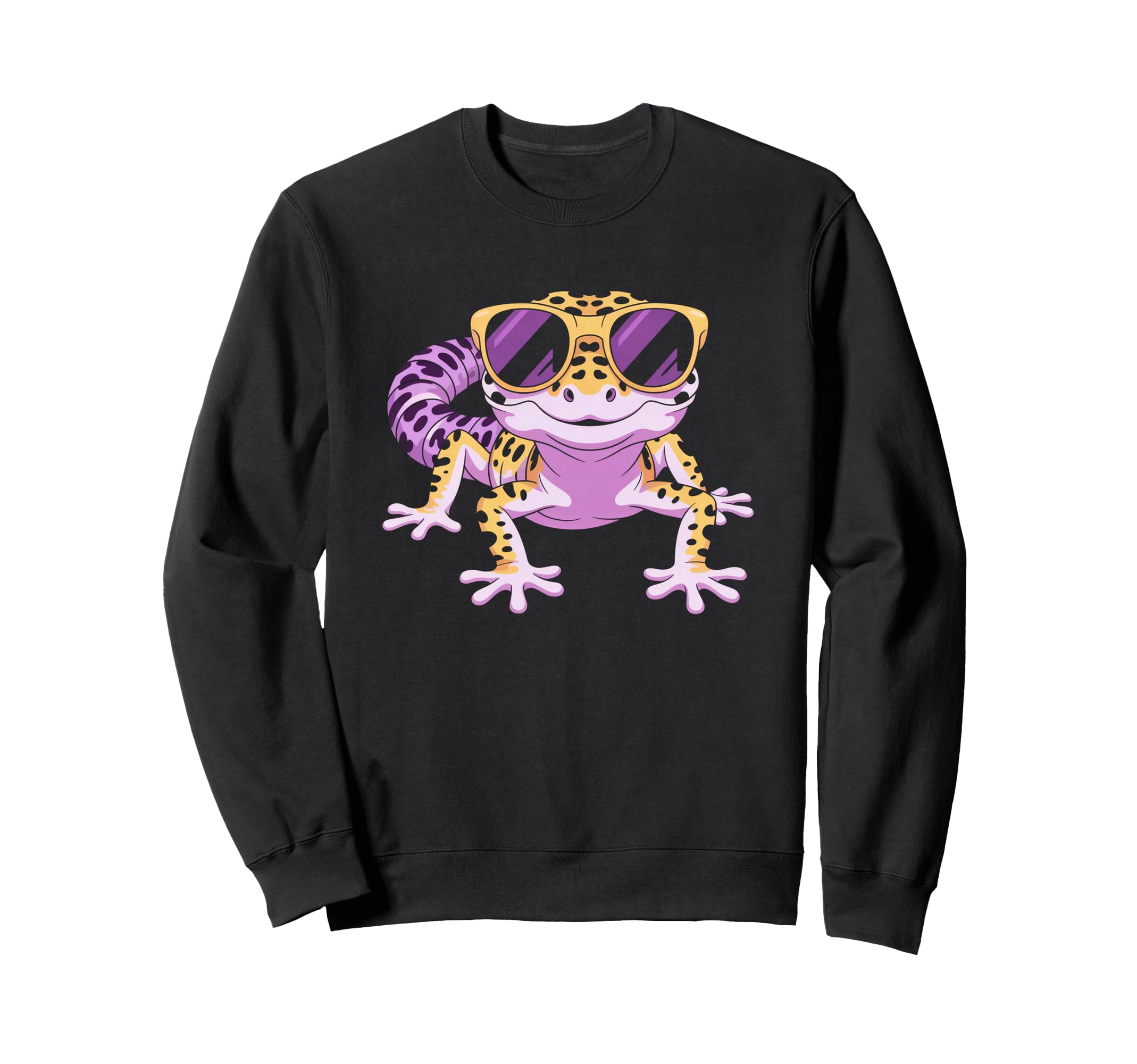 

Cute Gothic Lizard Gecko Sweatshirt with Sunglasses