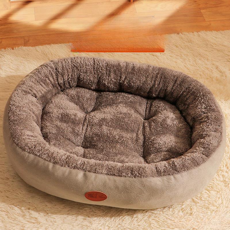 Cat's Nest Winter Warm Thick Oval Nest Enclosed Four Seasons Large Pet Nest Winter Small Dog Kennel