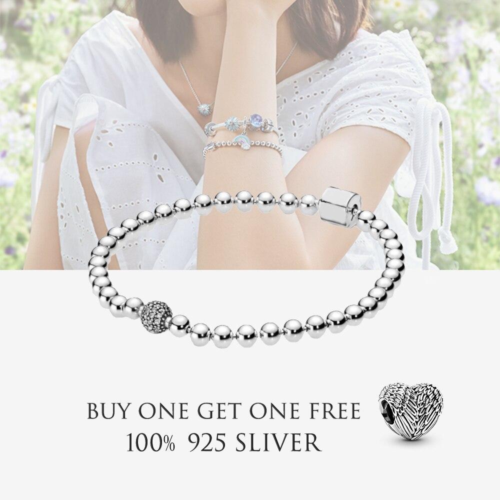 New S925 Sterling Silver Moments Crown O Clasp Snake Chain Bracelet Fit Original Sliver Charms For Women Diy Making Jewelry