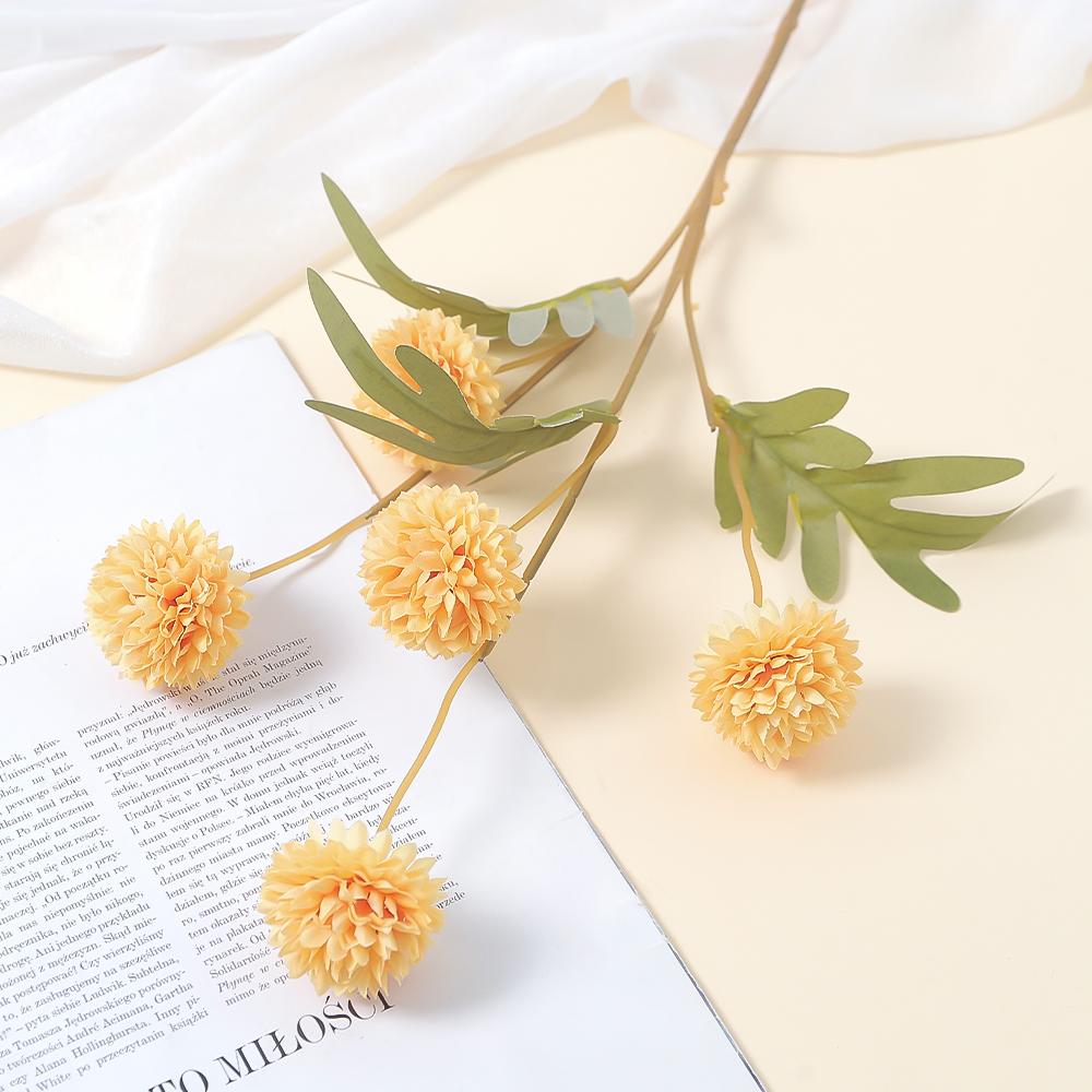 5 Heads Artificial Chrysanthemum Flowers 51cm Fake Bouquet For Party Vase Table Home Christmas Decor Garden Wedding Decoration