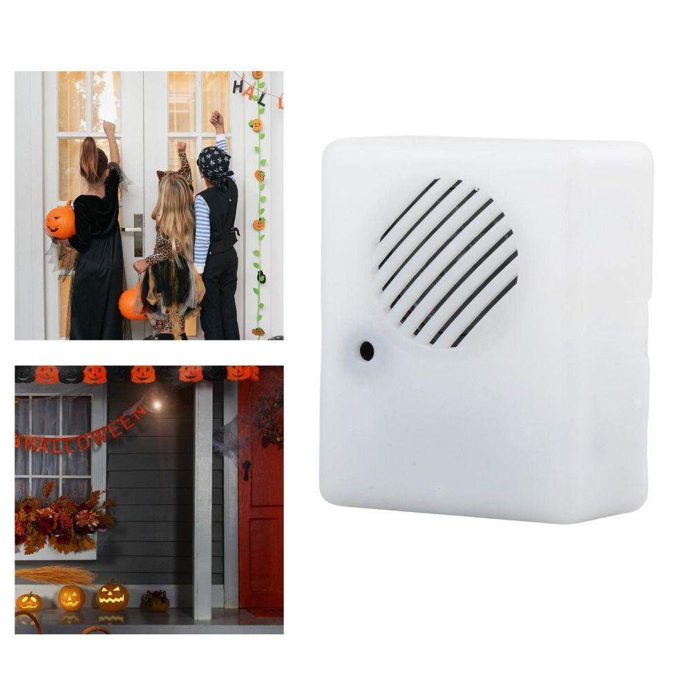 ABS Hlasem aktivované Strašidelné Rekvizity LED Halloweenský Křičící Reproduktor Halloweenský Zvukový Senzor Party Dekorace