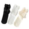 5 Pairs of Female Summer Love Sweet Mesh Bow Pile Socks