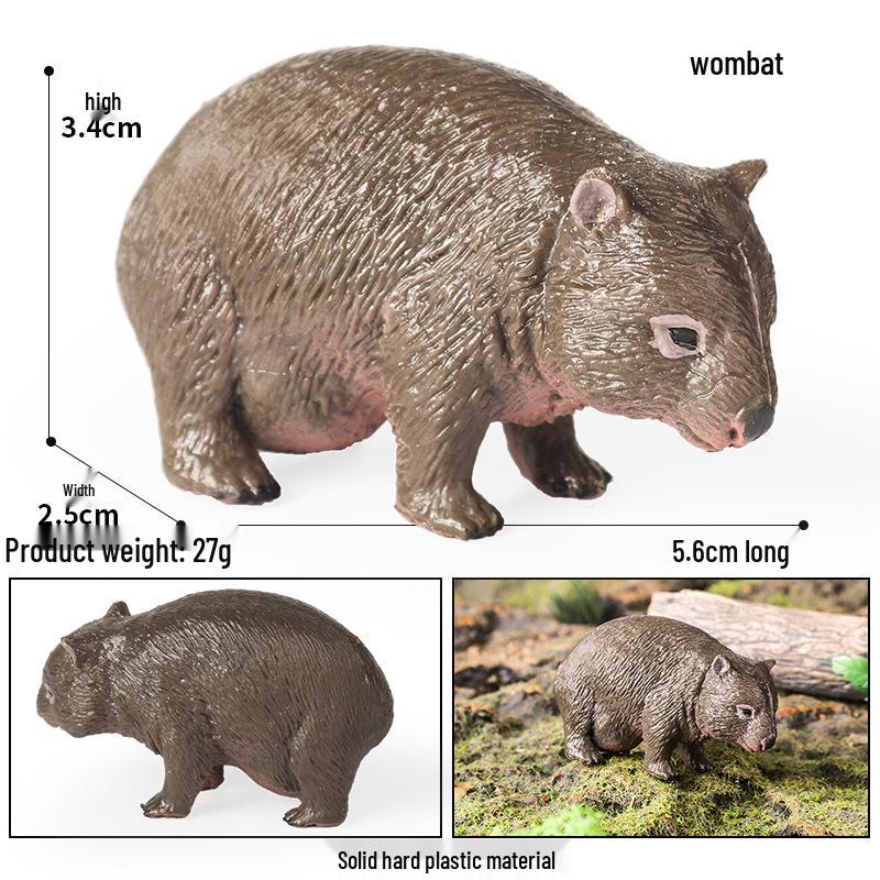 Wildlife Simulation Model: Tiger, Lion, Panda, Elephant, Rhinoceros, Kangaroo, Leopard, Horse, Sheep Toy Set