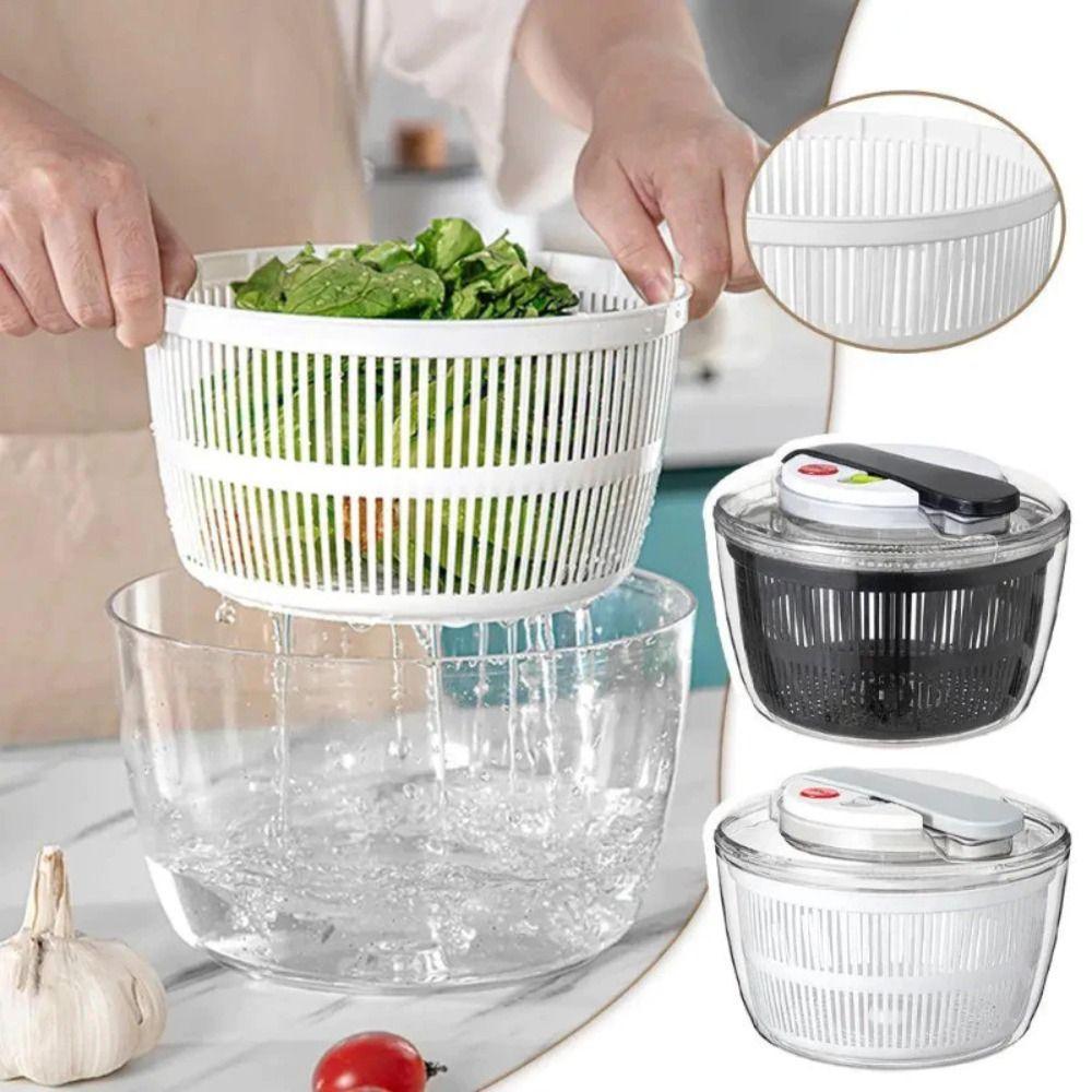 Multifunctional Salad Dryer Salad Spinner Easy Press Absorbent Basket