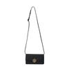 Miller Gold Double T Logo Adjustable Detachable Shoulder Strap Leather Clutch Crossbody Bag Women Bags Black Black-Gold 137145-001