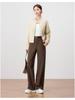 Women's High-Waisted Lyocell Tencel Wide-Leg Pants - Autumn 2025