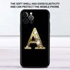 Letter Alphabet Case For Apple IPhone 18 11 13 12 Pro 7 XR X XS Max 8 6 6S Plus 5 5S SE 2020 13Pro Black Phone Cover Capa