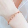 Rose Gold-Plated Purple Gold Jewelry European Fashion Simple And Smart Three-Layer Bracelet