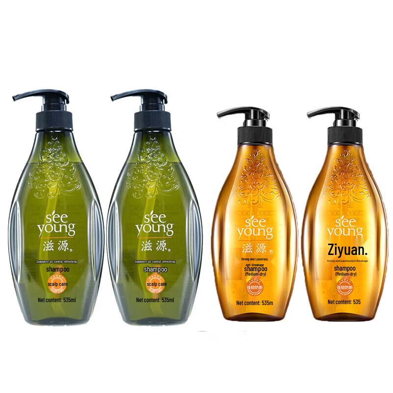 Seeyoung Sapindus Oil Control & Ginger Shampoo Set