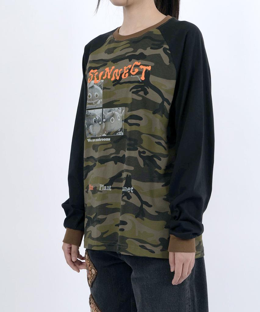 Sseonegteu W.A.M. Raglan Ls Tee - Camo