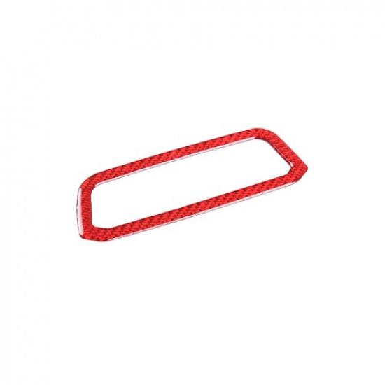Red Carbon Fiber Headlight Lamp Switch Cover Trim for Toyota Supra A90 19-24