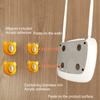 4pcs Magnetic Hooks Wall Mounted Remote Control Storage Rack No Punch Plug Router Hooks