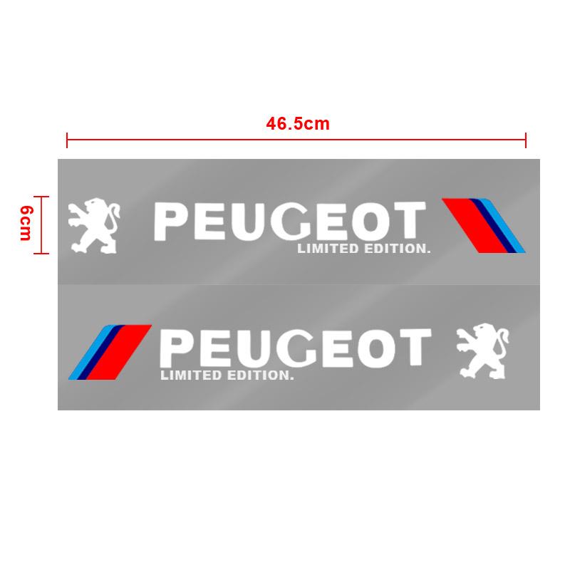 2 buc Autocolant 3D pentru ușa laterală a mașinii, Emblema, Decal, Decor pentru Peugeot 308 408 508 RCZ 208 3008 2008 206 207 108 406 407 408 206 207 208 306 307